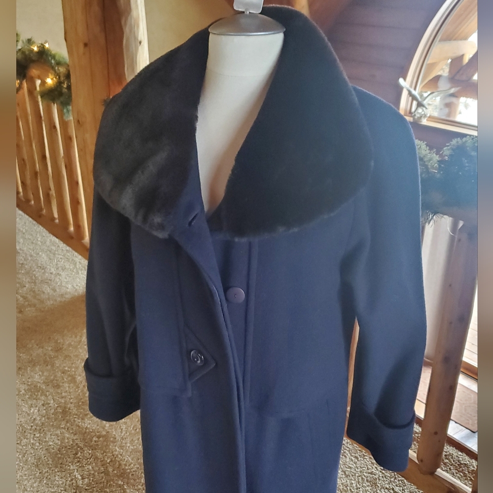 Vintage Albert Nipon Wool Trench Winter coat